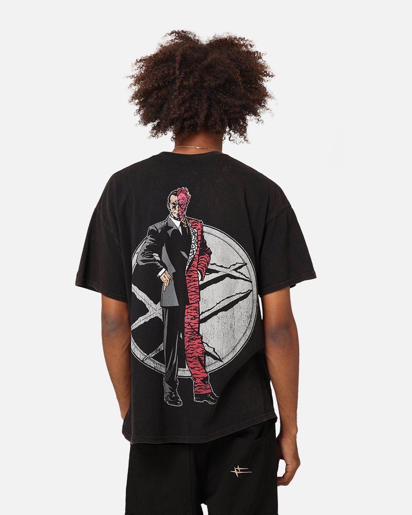 Goat Crew X DC Batman Two Face Vintage T-Shirt Black Wash sold by Culture Kings product image thumbnail 2