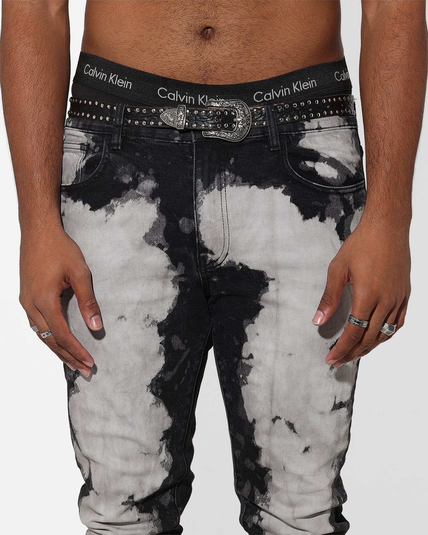 Saint Morta Splat Jeans Black/Grey sold by Culture Kings product image thumbnail 7