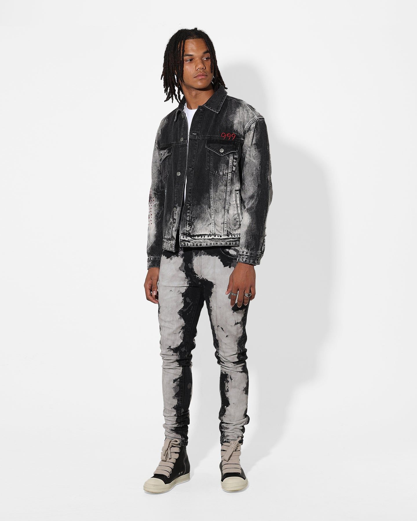 Saint Morta Splat Jeans Black/Grey sold by Culture Kings product image thumbnail 2