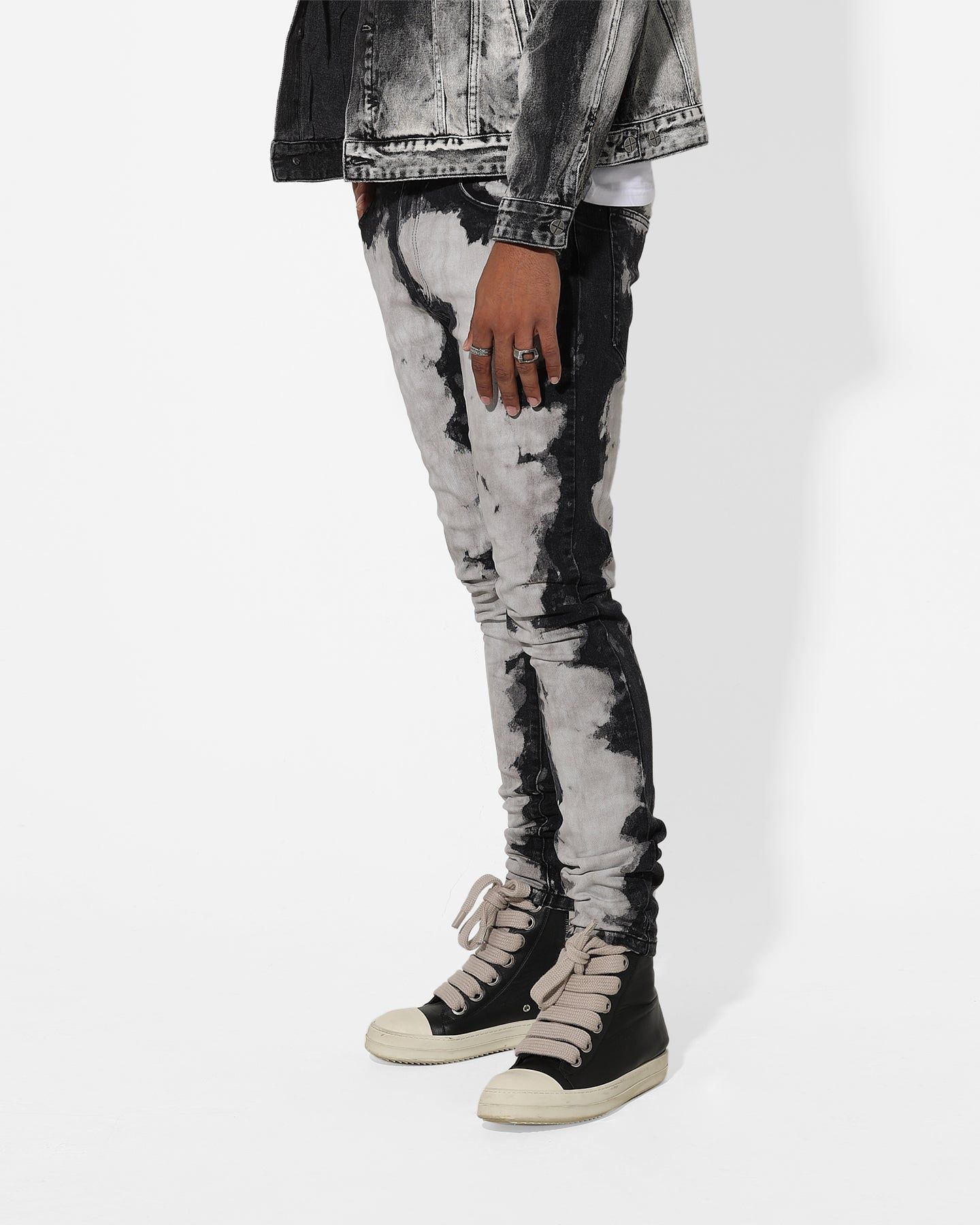 Saint Morta Splat Jeans Black/Grey sold by Culture Kings product image thumbnail 6