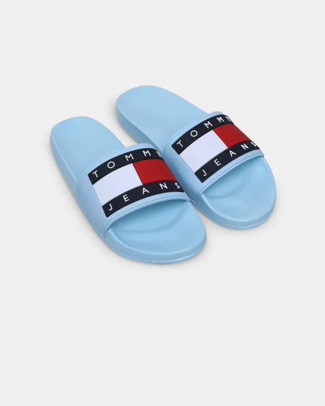 Tommy Jeans Women's TJ Flag Pool Slide Sail Blue made by Culture Kings