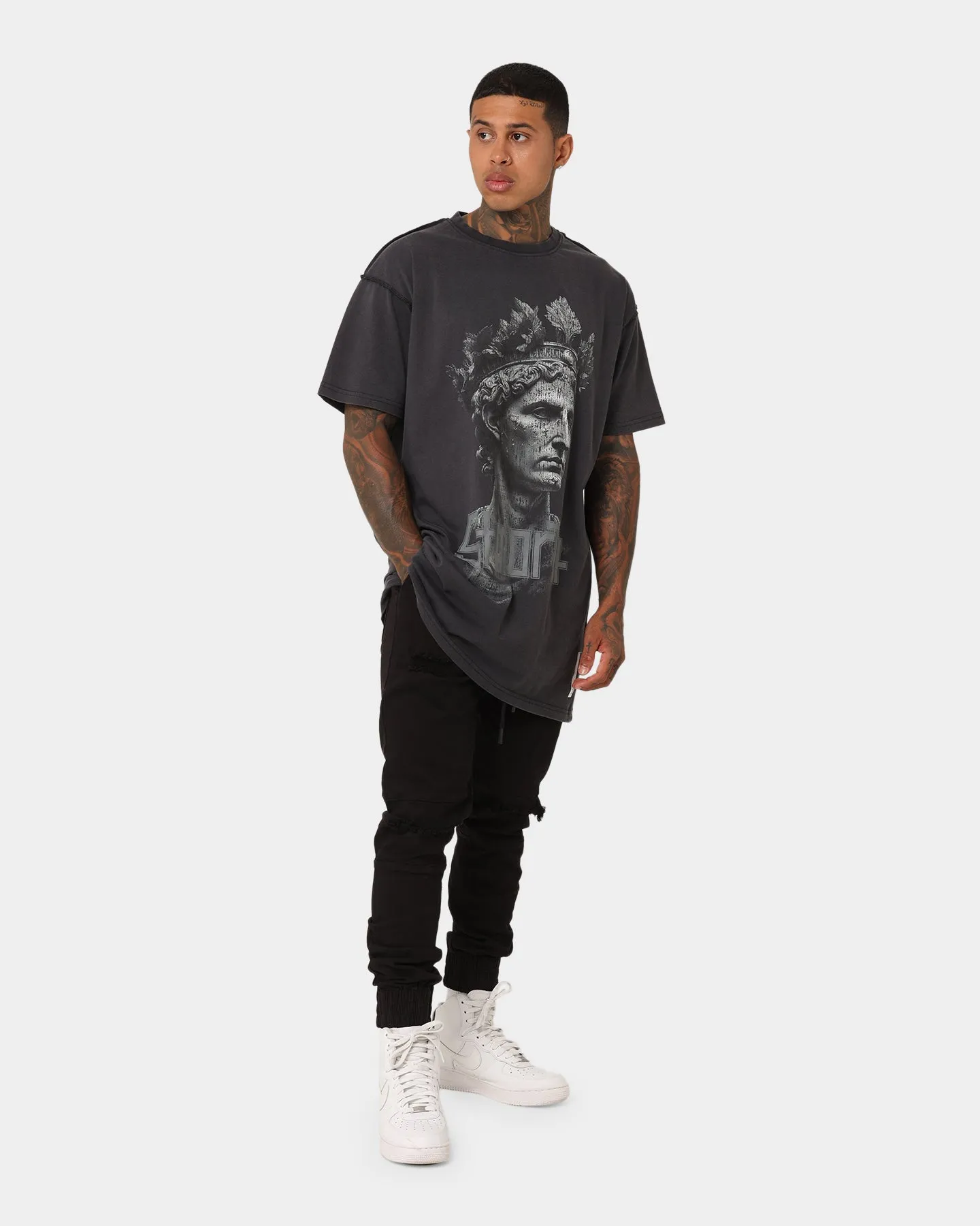Saint Morta Doomsday Distressed Jogger Black sold by Culture Kings product image thumbnail 2