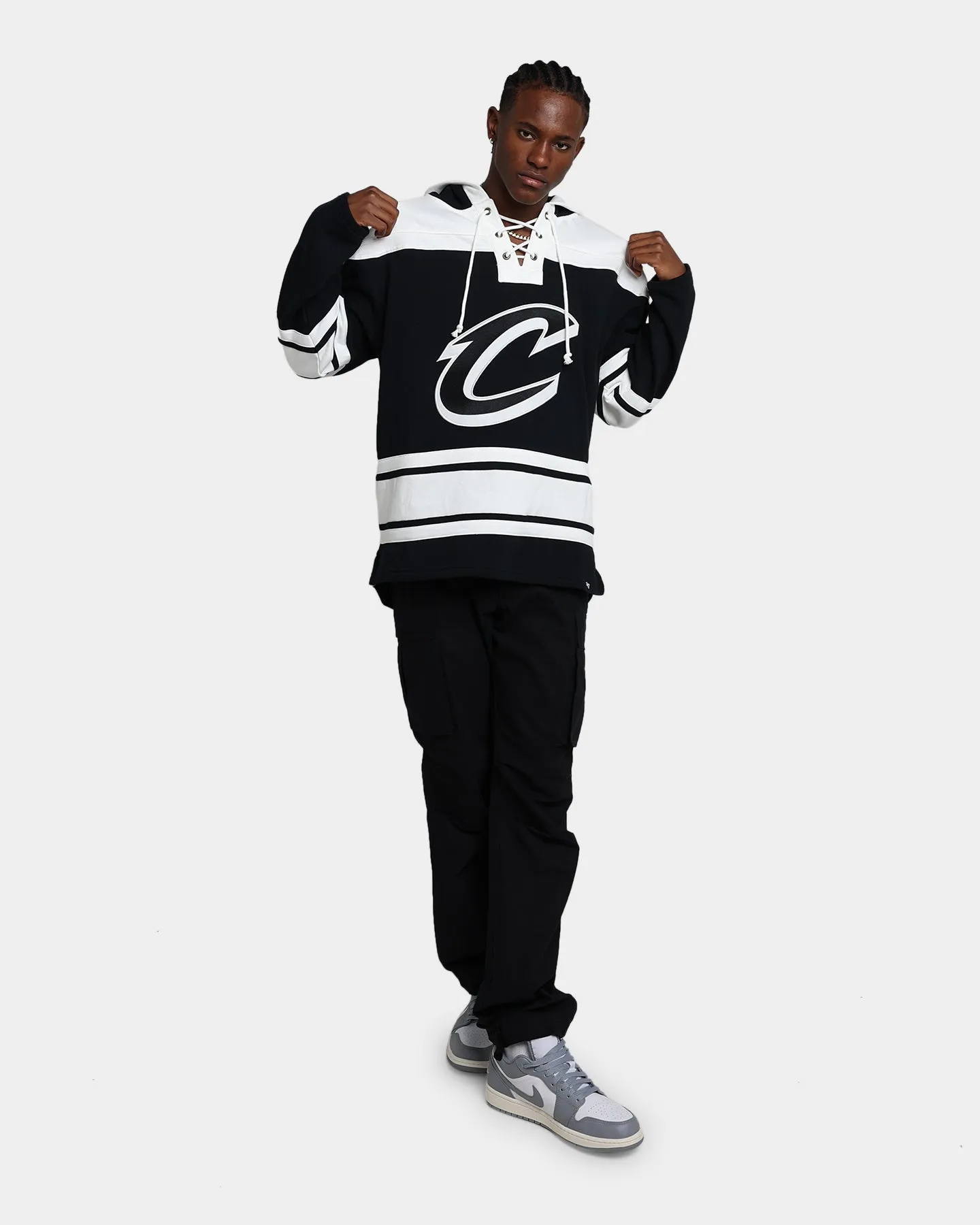 47 Brand Cleveland Cavaliers Superior Lacer Hoodie Jet Black sold by Culture Kings product image thumbnail 2