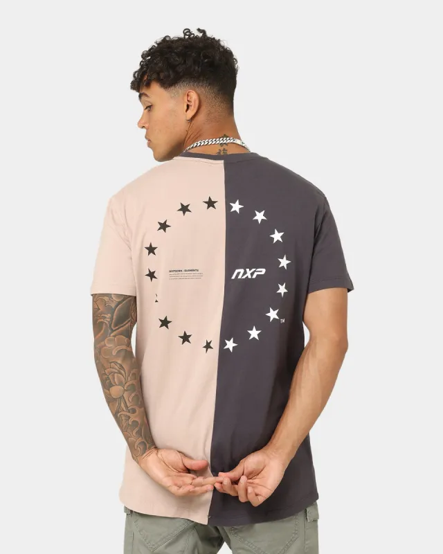 Nena and Pasadena Elements Scoop Back T-Shirt Pigment Asphalt sold by Culture Kings