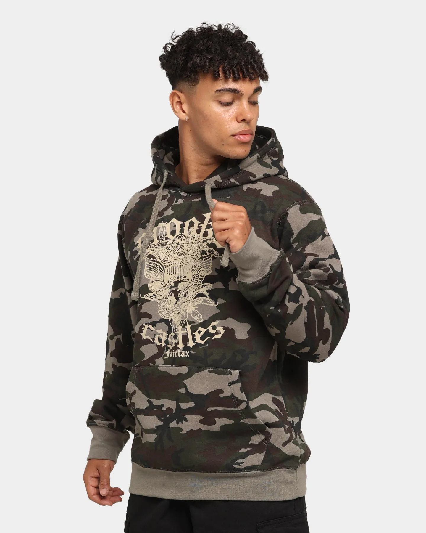 Crooks & Castles Medusa Gothic Hoodie Camo sold by Culture Kings