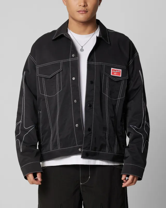 Loiter Galaxy Contrast Jacket Black sold by Culture Kings