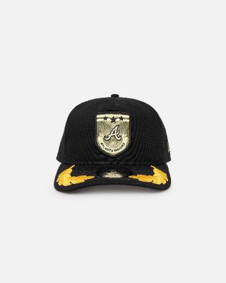 New Era Atlanta Braves 'Military Patch' Pre-Curved Golfer Snapback Black sold by Culture Kings
