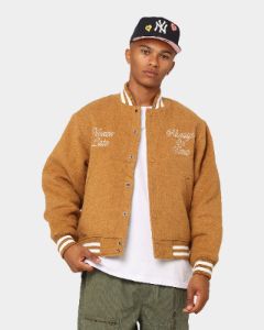 Obey Time Varsity Jacket Brown sold by Culture Kings