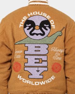 Obey Time Varsity Jacket Brown sold by Culture Kings