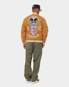 Obey Time Varsity Jacket Brown sold by Culture Kings