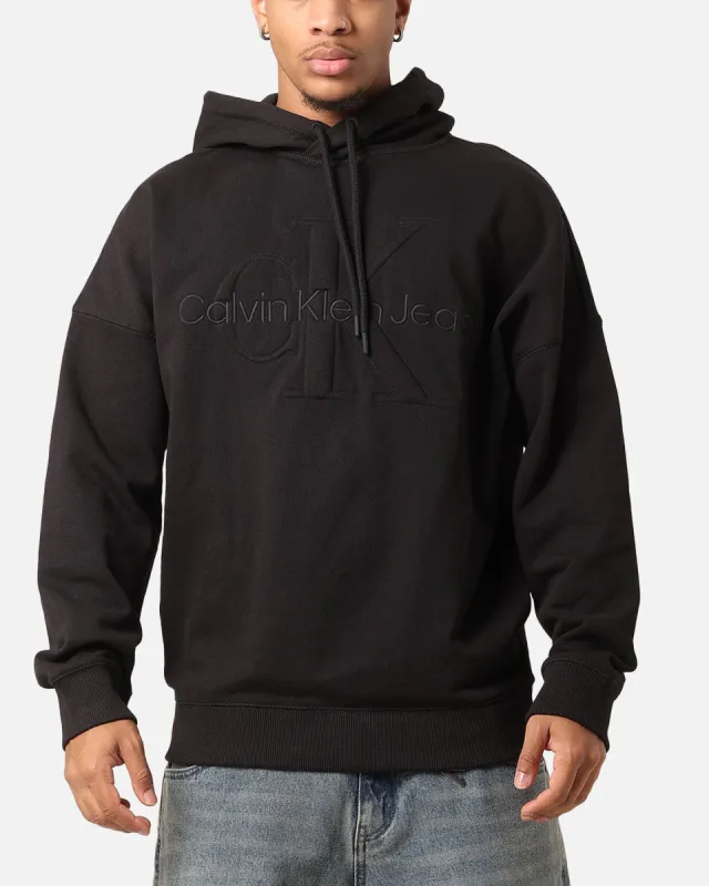 Calvin Klein Premium Monologo Hoodie Black sold by Culture Kings