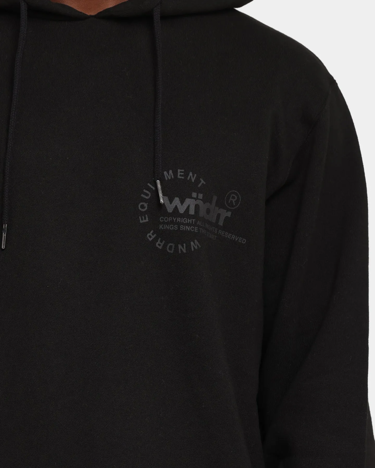 WNDRR Stage Curved Hoodie Black sold by Culture Kings product image thumbnail 4