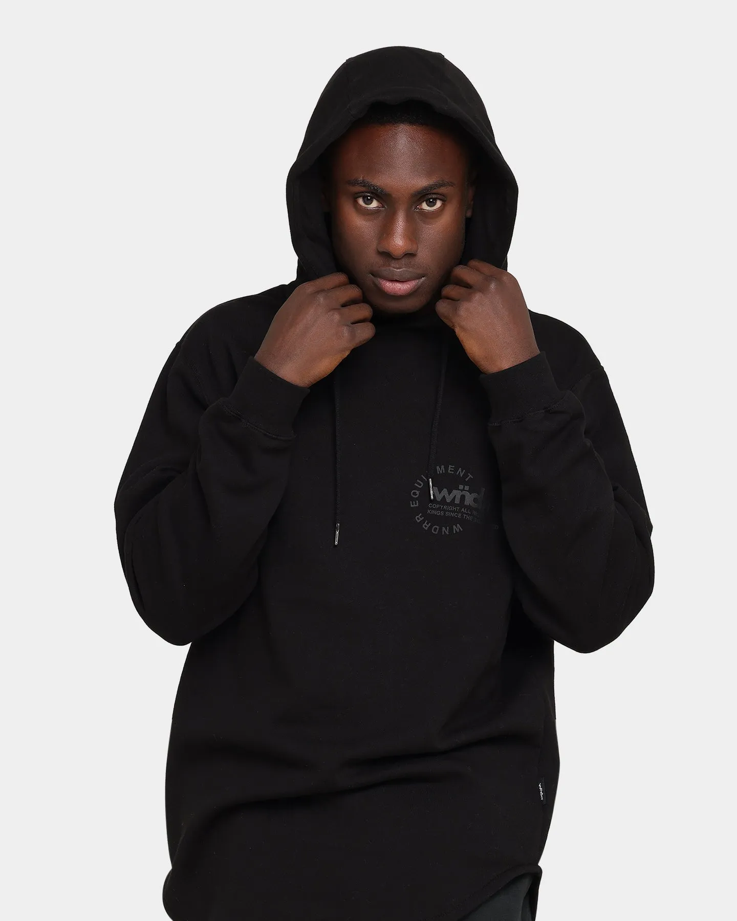 WNDRR Stage Curved Hoodie Black sold by Culture Kings product image thumbnail 5