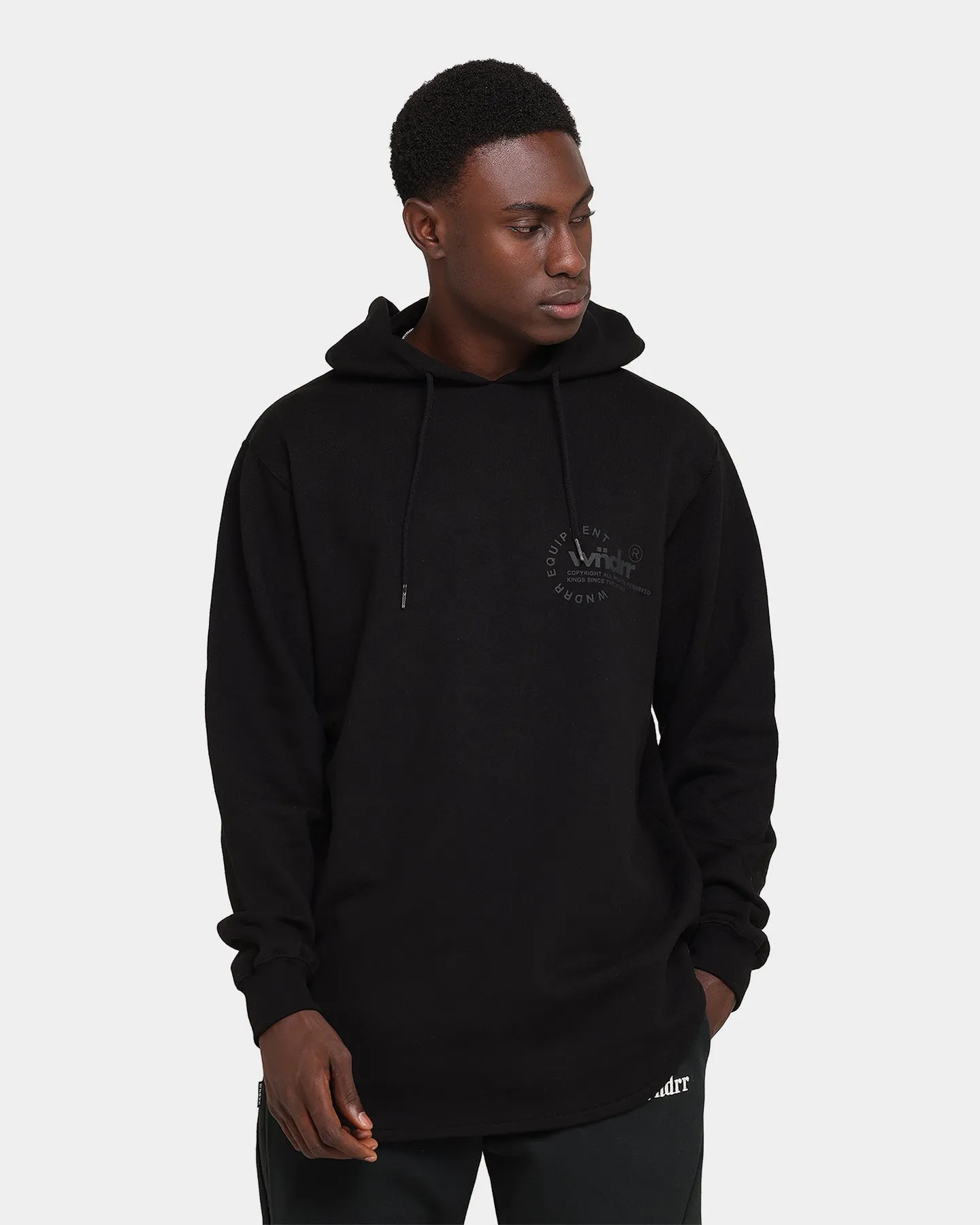 WNDRR Stage Curved Hoodie Black sold by Culture Kings product image thumbnail 2