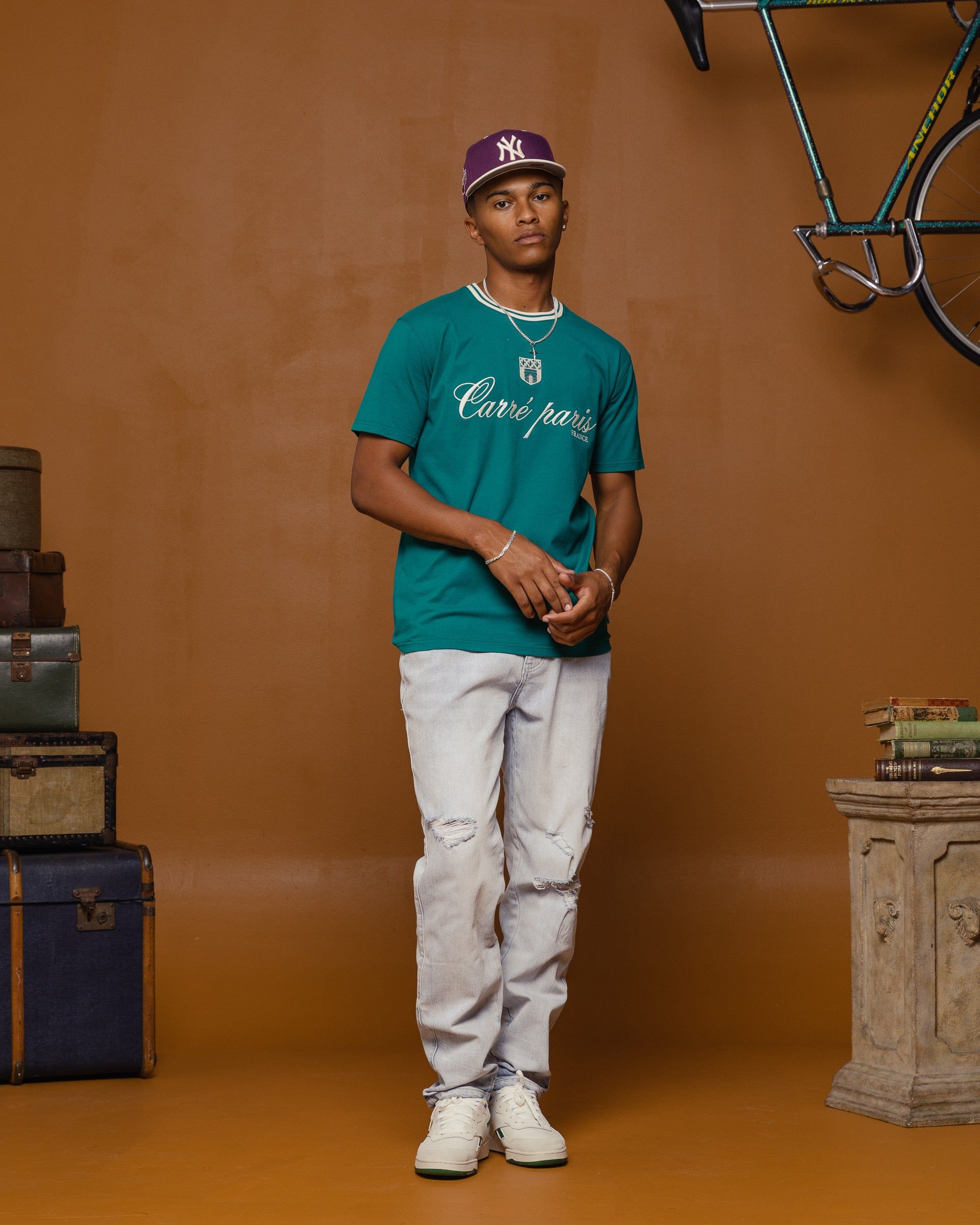 Carre Domaine CLS Short Sleeve T-Shirt Dark Teal sold by Culture Kings product image thumbnail 2
