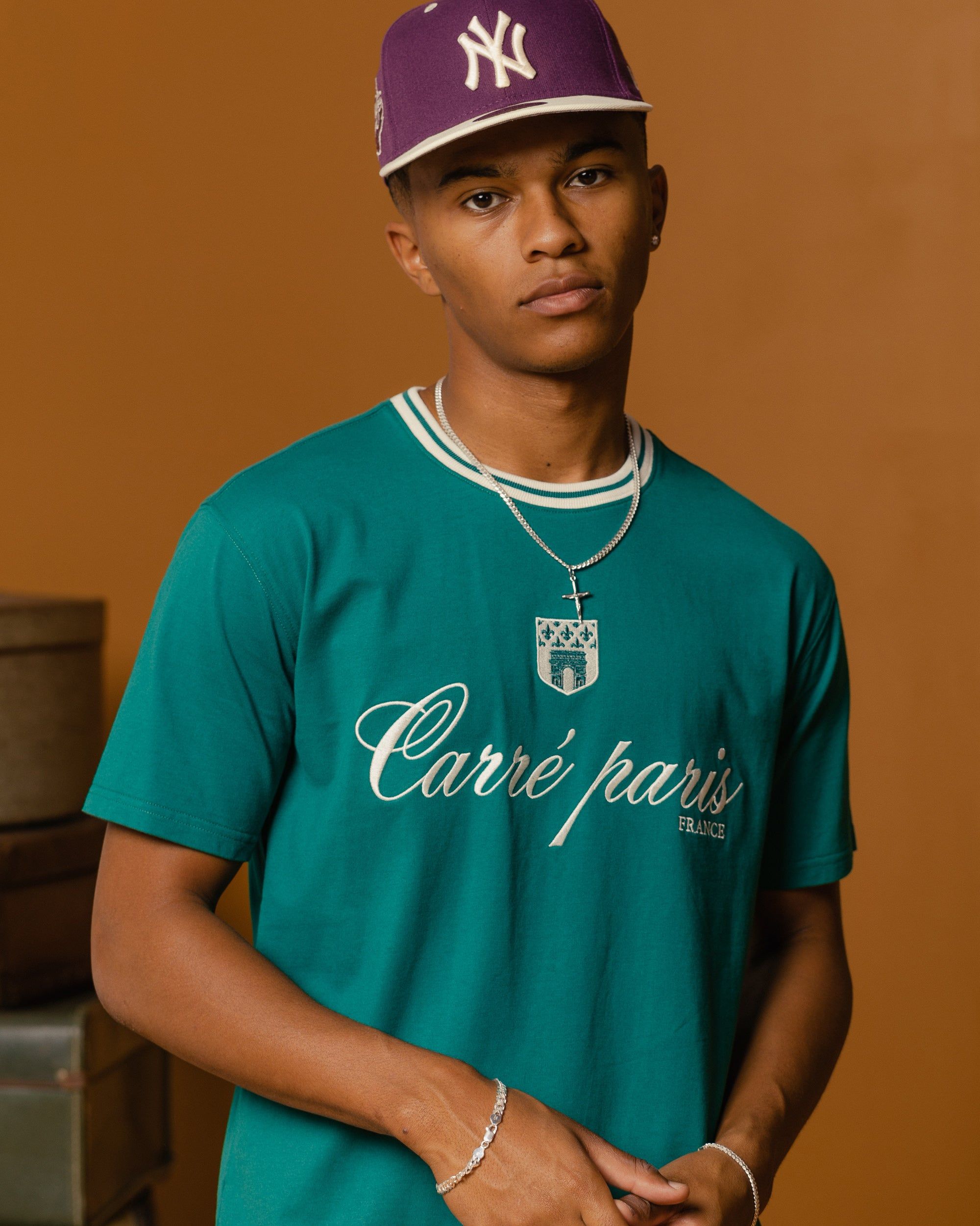 Carre Domaine CLS Short Sleeve T-Shirt Dark Teal sold by Culture Kings