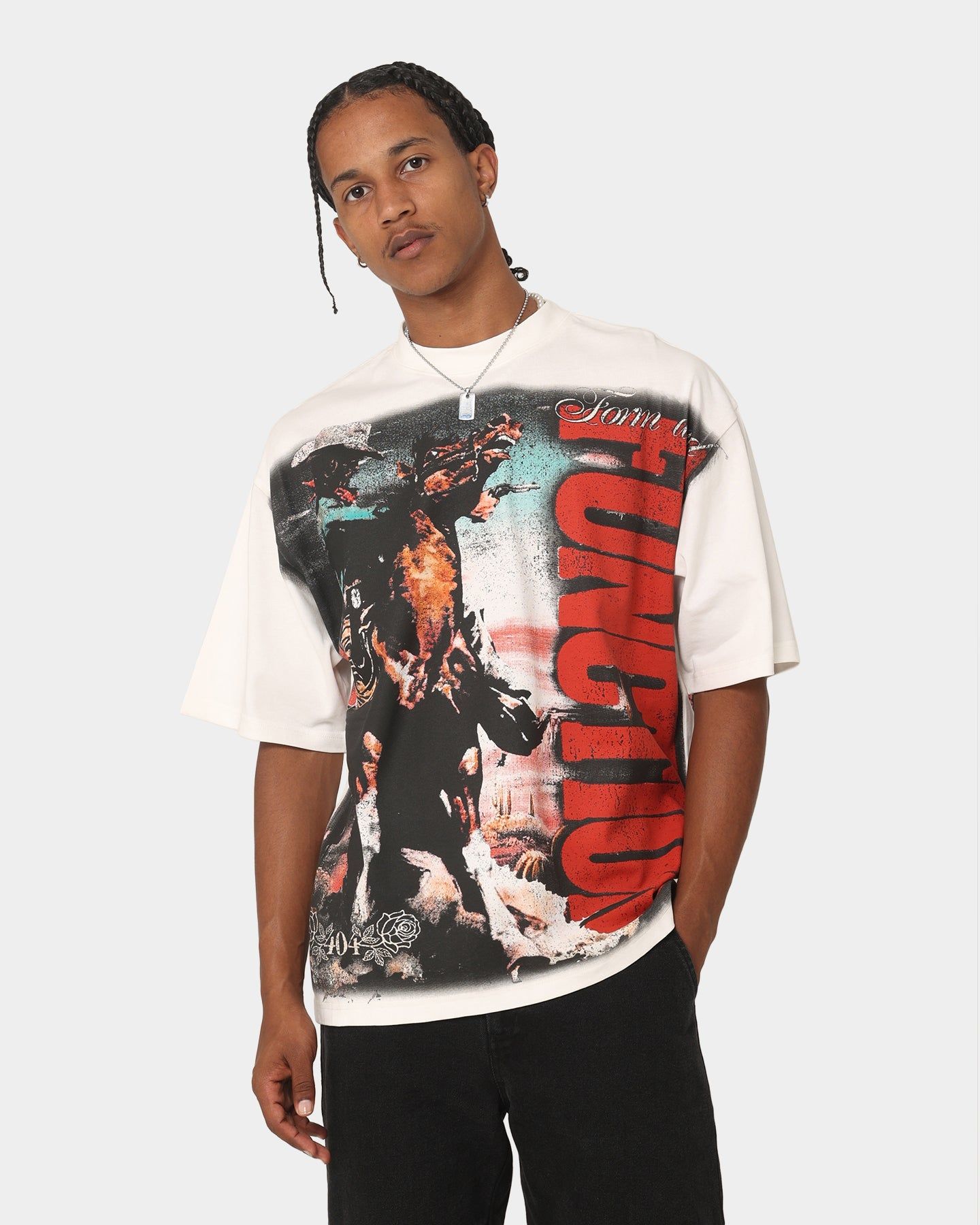 404 Wild West Vintage T-Shirt Off White sold by Culture Kings