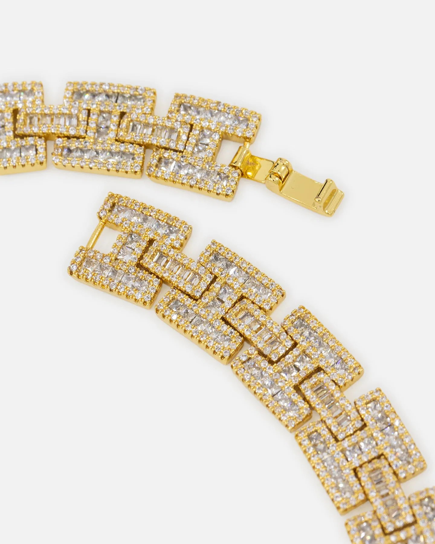 Saint Morta Baguette Interlink Chain Iced Gold sold by Culture Kings product image thumbnail 4