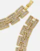 Saint Morta Baguette Interlink Chain Iced Gold sold by Culture Kings