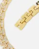 Saint Morta Baguette Interlink Chain Iced Gold sold by Culture Kings