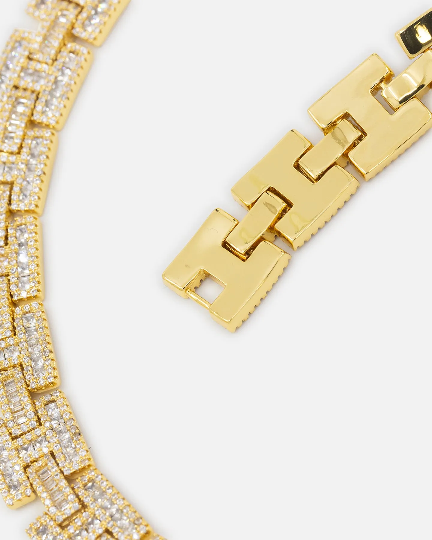 Saint Morta Baguette Interlink Chain Iced Gold sold by Culture Kings product image thumbnail 5