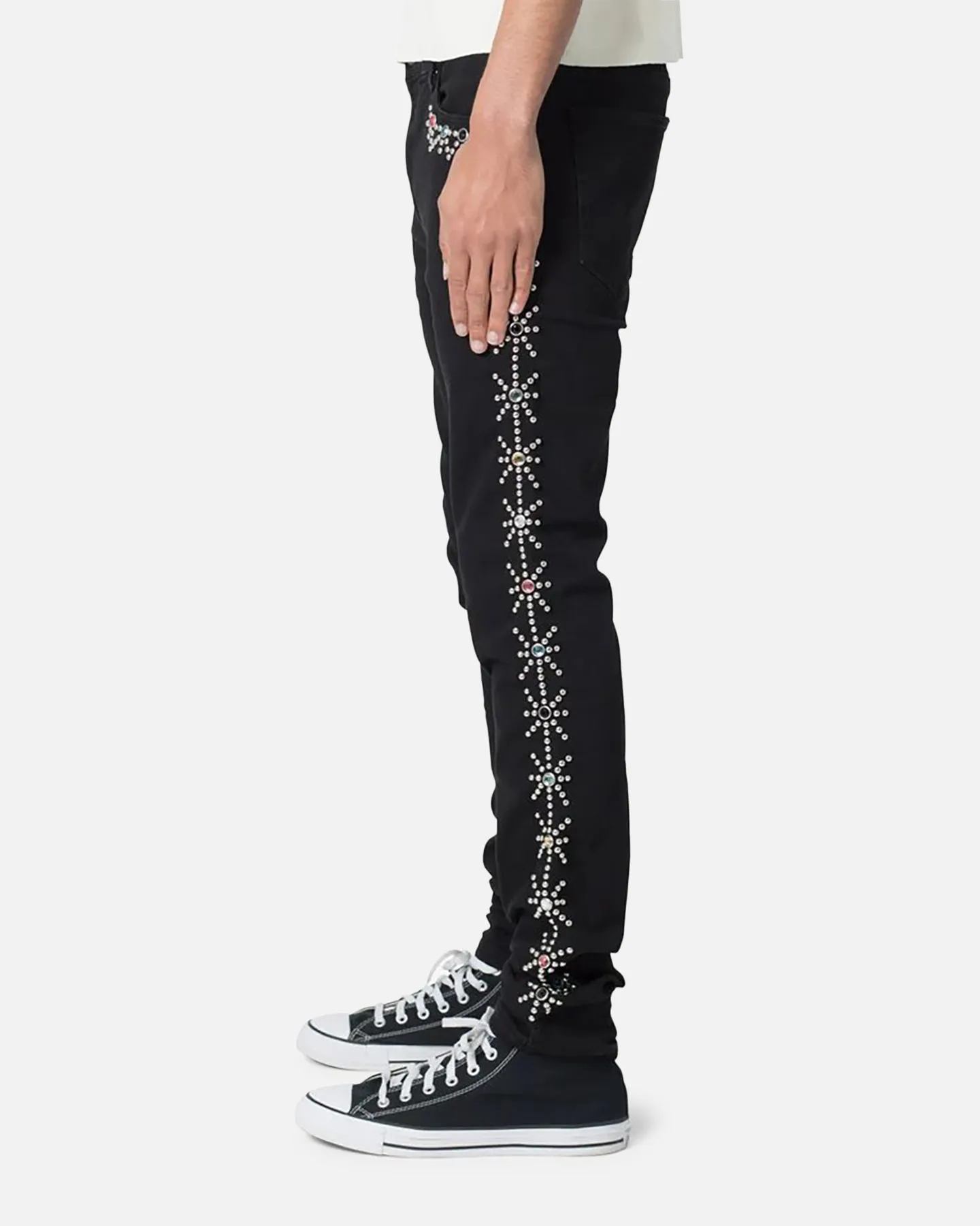 MNML X620 Studded Skinny Denim Jean Black sold by Culture Kings product image thumbnail 3