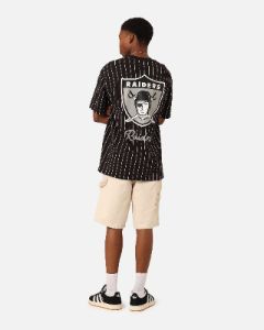 New Era Las Vegas Raiders Pinstripe Champions T-Shirt Black sold by Culture Kings