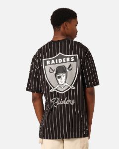 New Era Las Vegas Raiders Pinstripe Champions T-Shirt Black sold by Culture Kings