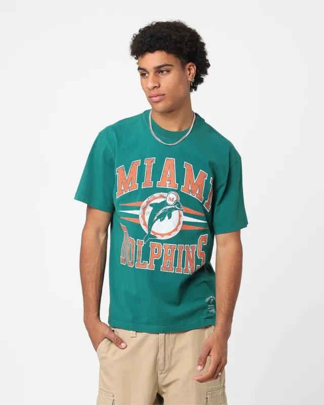 Mitchell & Ness Miami Dolphins Diamond T-Shirt Teal sold by Culture Kings