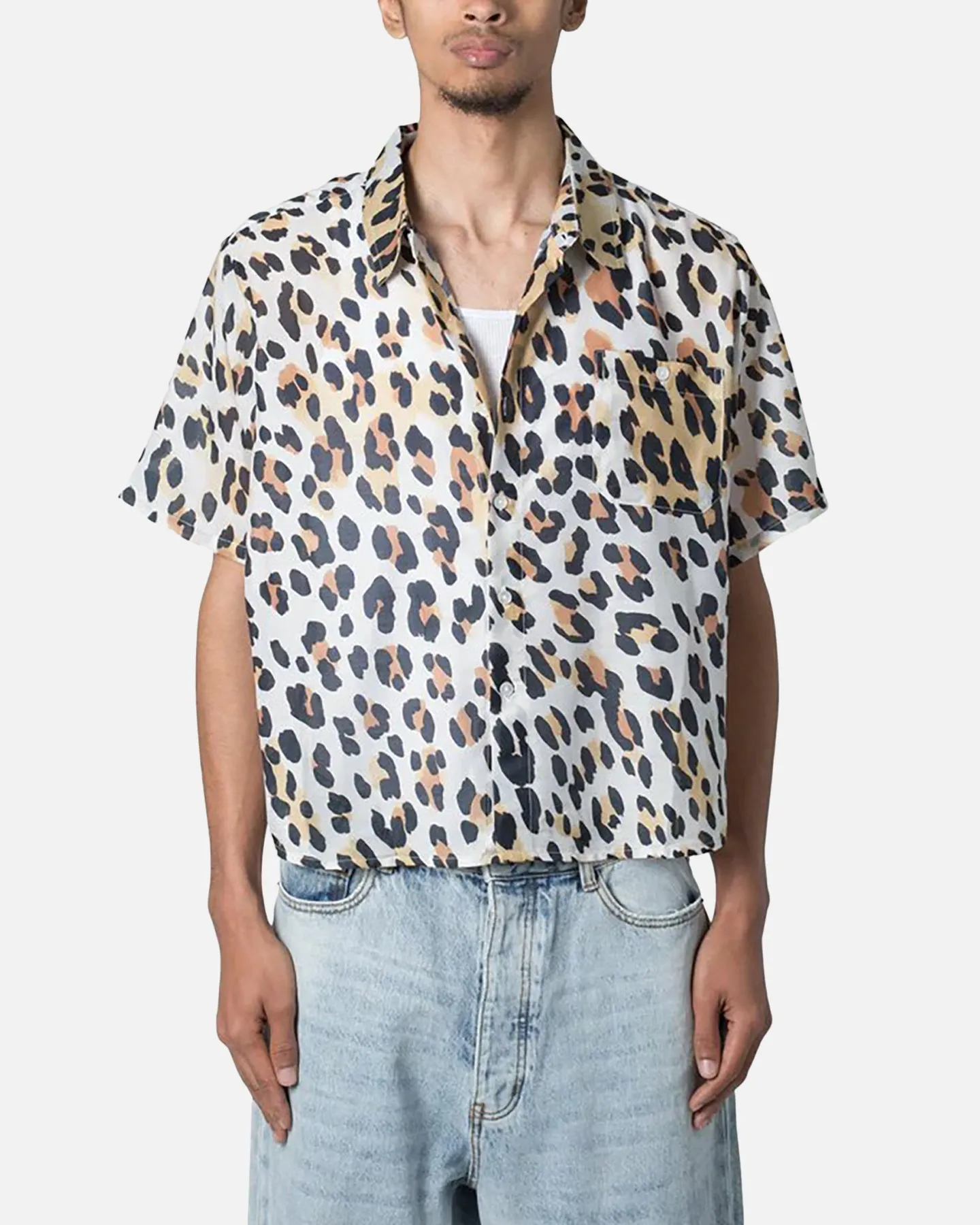 MNML Painted Leopard Short Sleeve Shirt Multi sold by Culture Kings