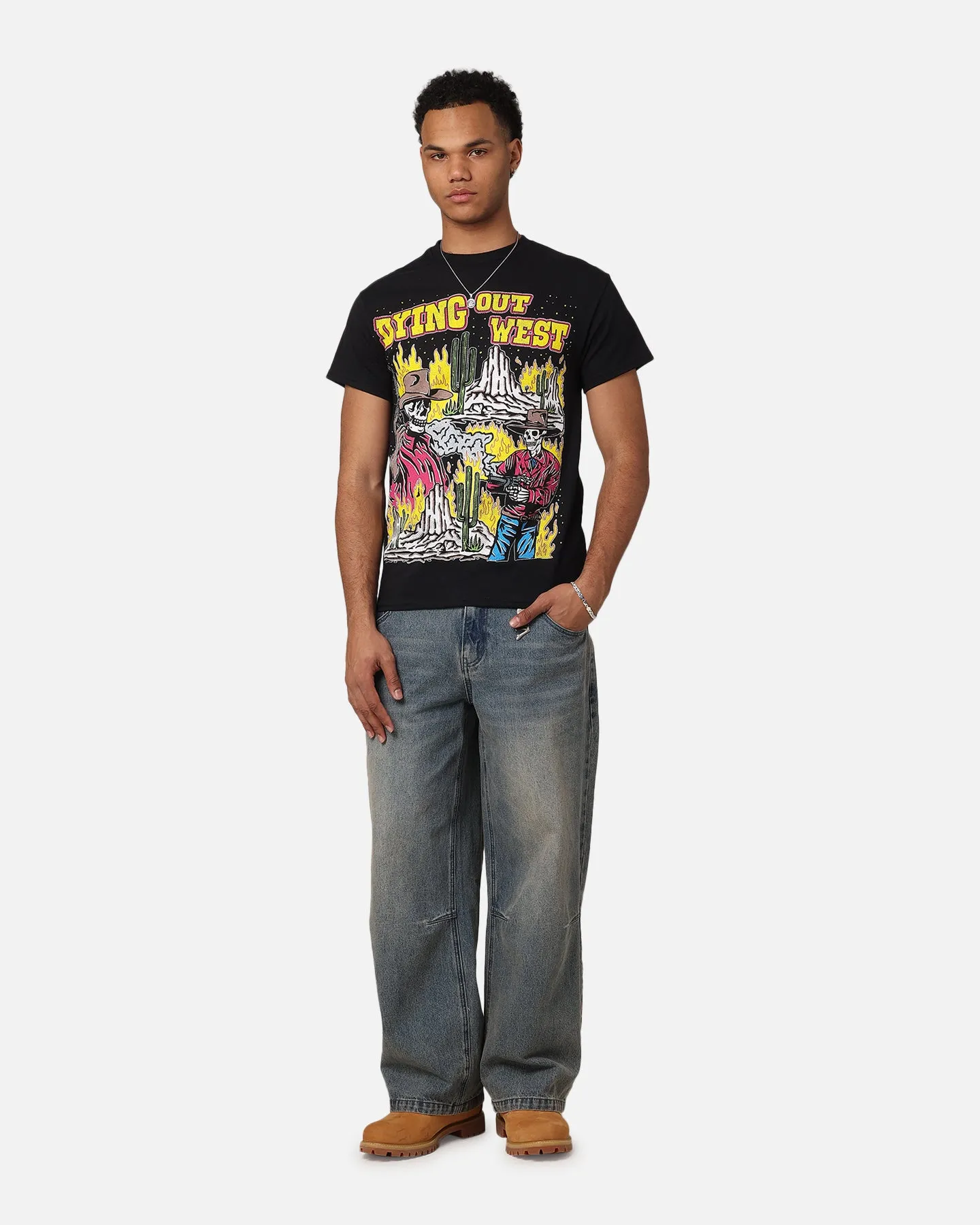 Goat Crew Dying Out West Vintage T-Shirt Black sold by Culture Kings product image thumbnail 2