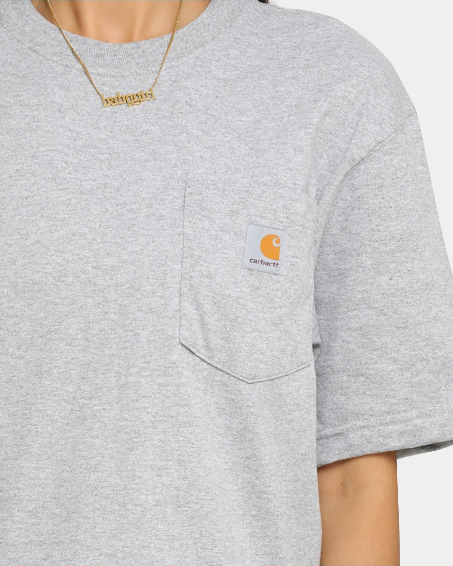 Carhartt Men's Carhartt Pocket Short Sleeve T-Shirt Heather Grey sold by Culture Kings product image thumbnail 3