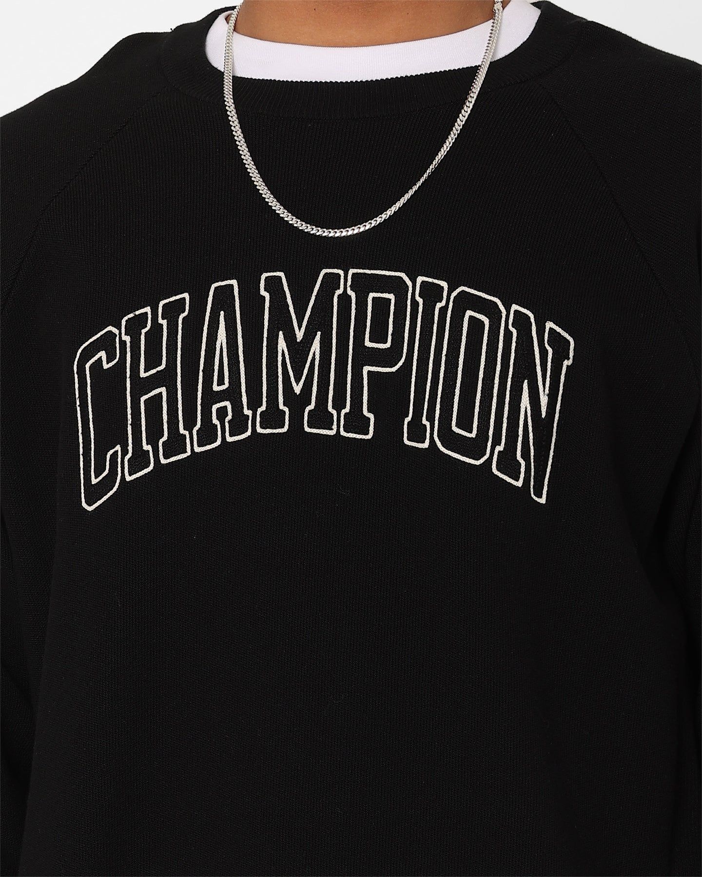 Champion LFS Knitted Crewneck Black sold by Culture Kings product image thumbnail 4