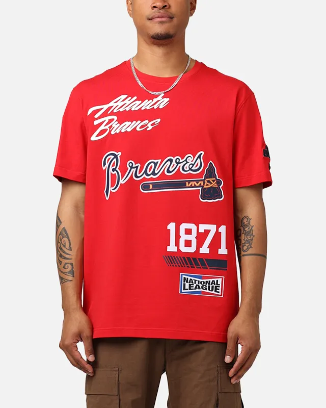 Pro Standard Atlanta Braves Fast Lane SJ T-Shirt Red made by Culture Kings