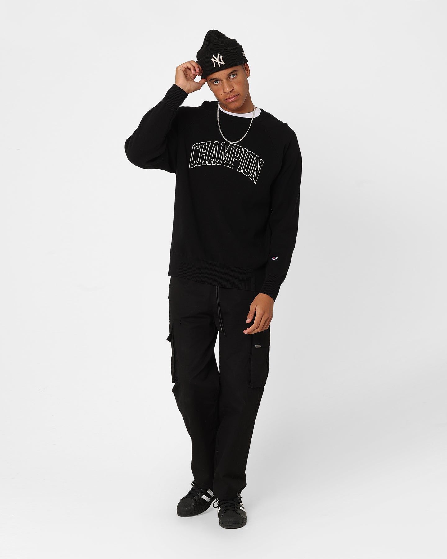 Champion LFS Knitted Crewneck Black sold by Culture Kings product image thumbnail 3