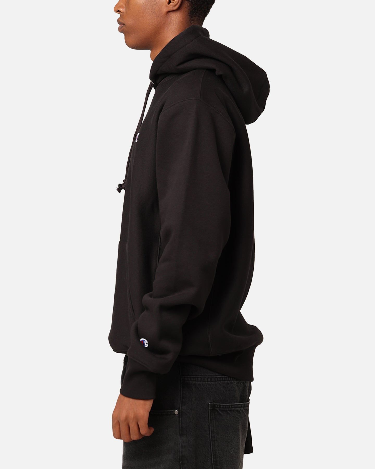 Champion Reverse Weave Small C Hoodie Black sold by Culture Kings product image thumbnail 5