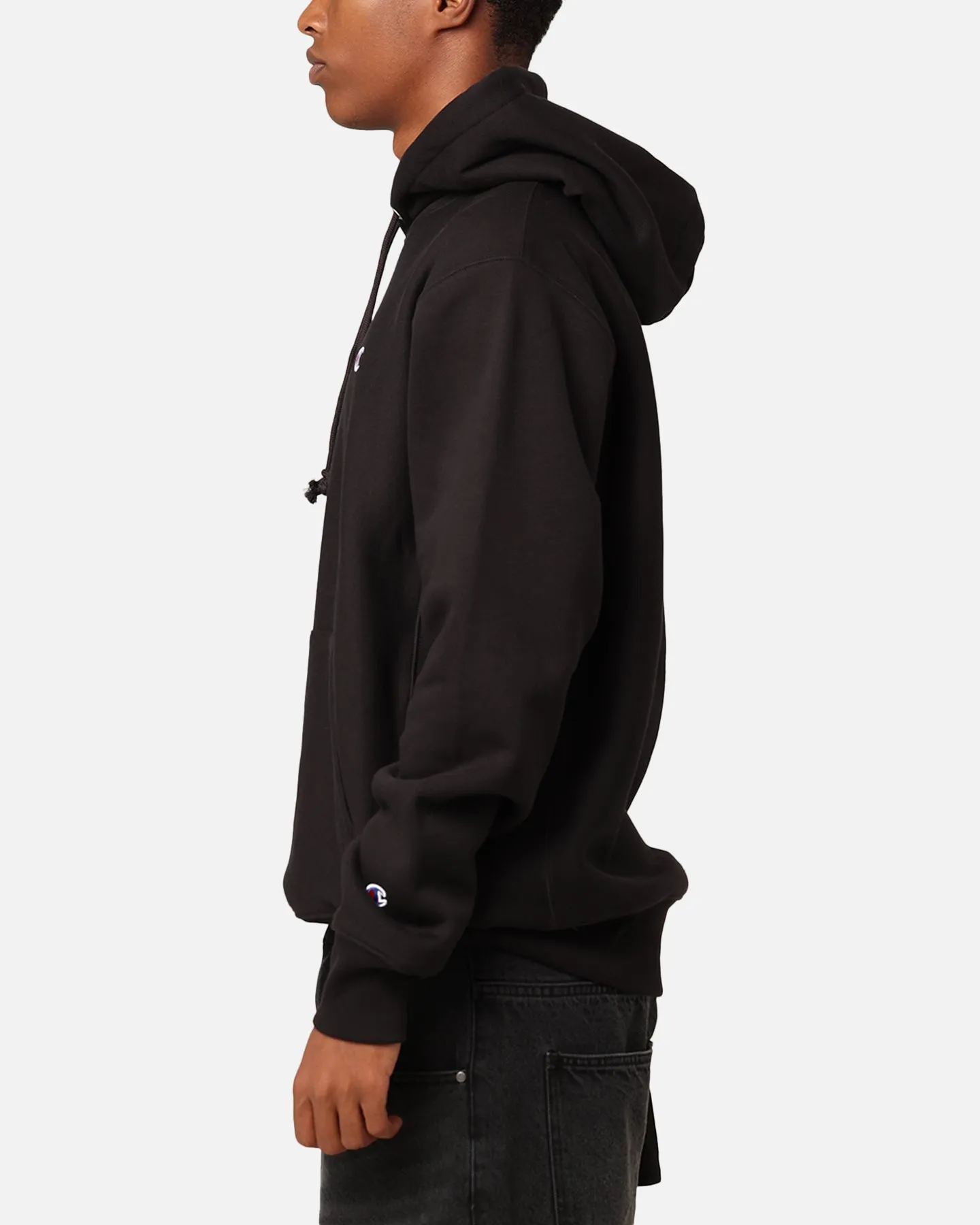 Champion Reverse Weave Small C Hoodie Black sold by Culture Kings product image thumbnail 5