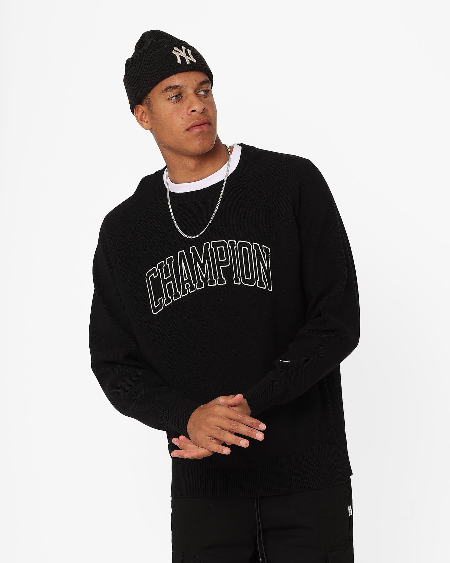 Champion LFS Knitted Crewneck Black sold by Culture Kings product image thumbnail 2