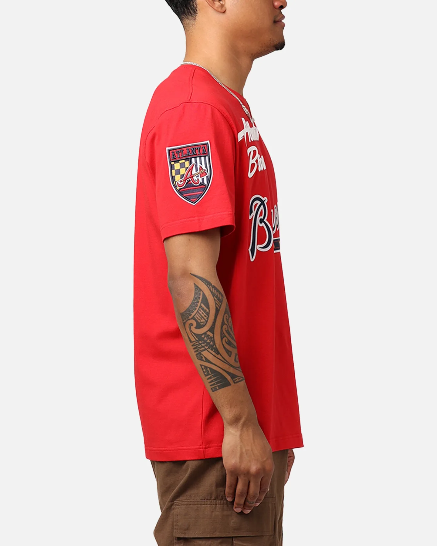 Pro Standard Atlanta Braves Fast Lane SJ T-Shirt Red sold by Culture Kings product image thumbnail 4