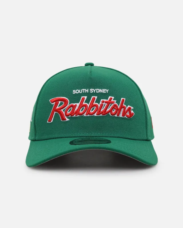 New Era South Sydney Rabbitohs 'NRL Las Vegas 2024' 9FORTY A-Frame Snapback Green made by New Era