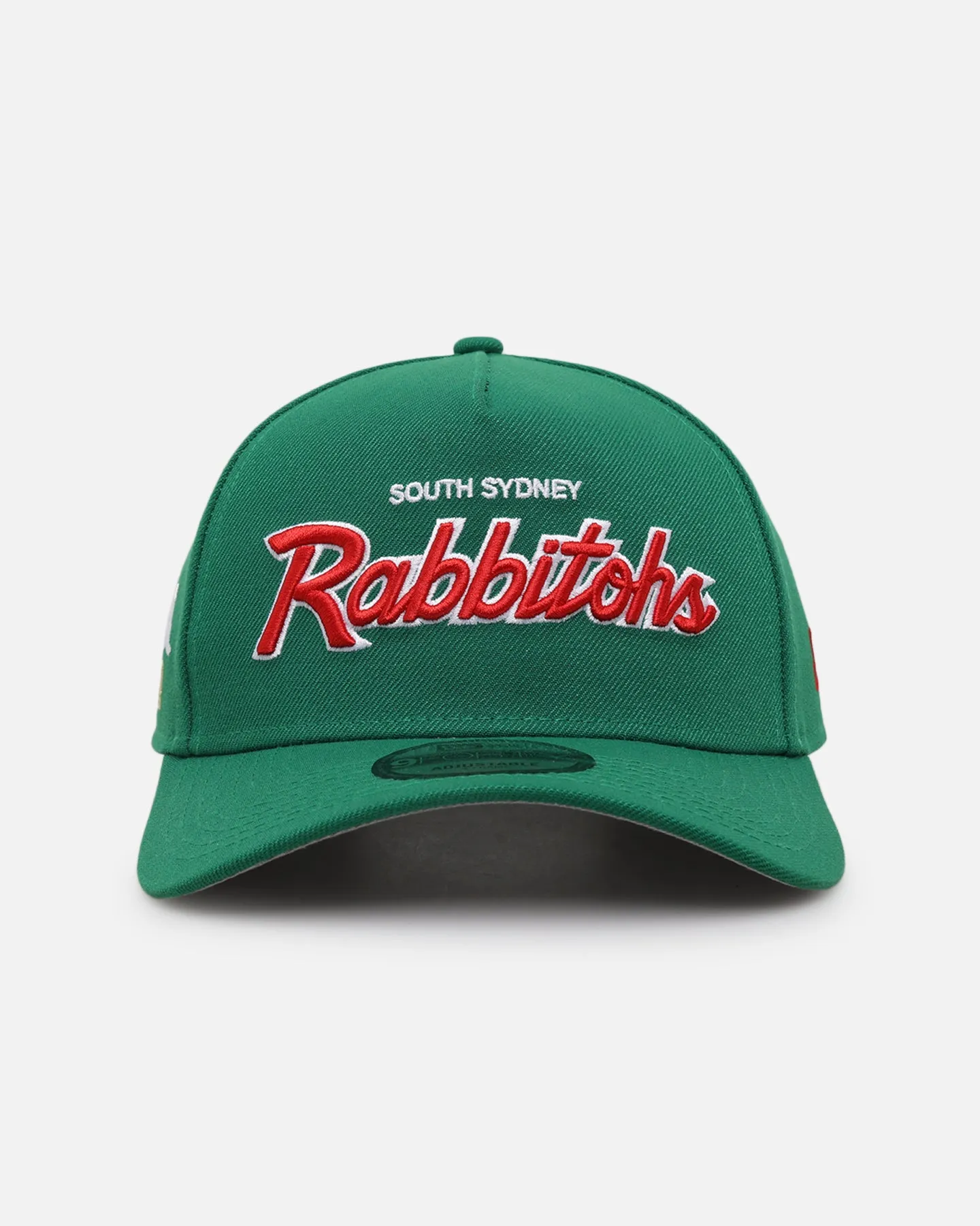 New Era South Sydney Rabbitohs 'NRL Las Vegas 2024' 9FORTY A-Frame Snapback Green sold by Culture Kings