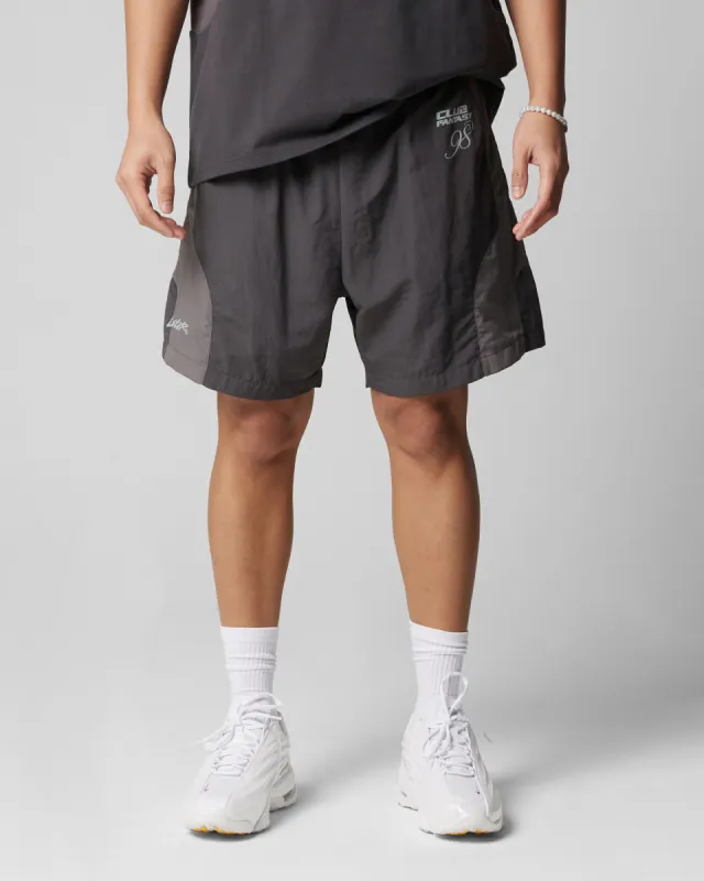 Loiter Subculture Panel Shorts Charcoal sold by Culture Kings
