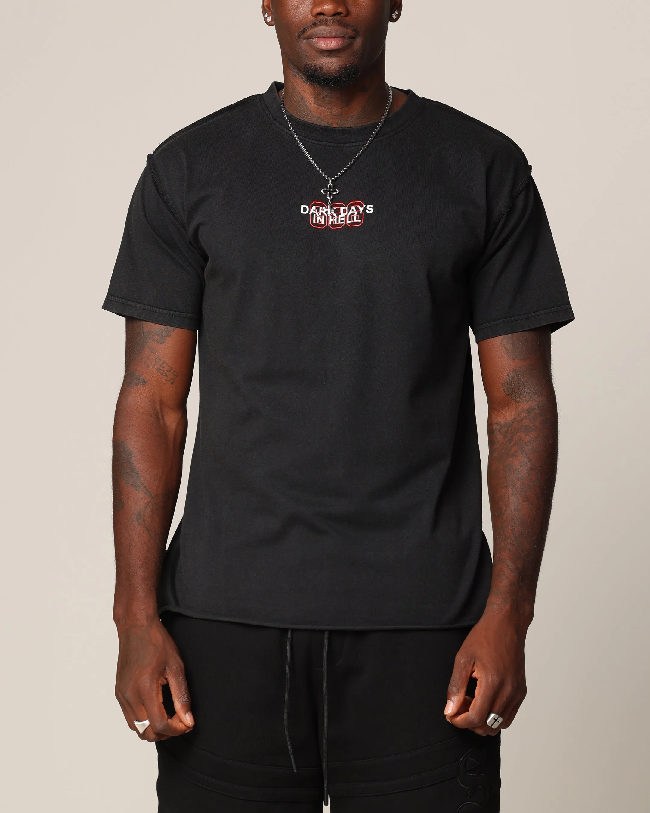 Saint Morta 666 Cut T-Shirt Vintage Black sold by Culture Kings product image thumbnail 2