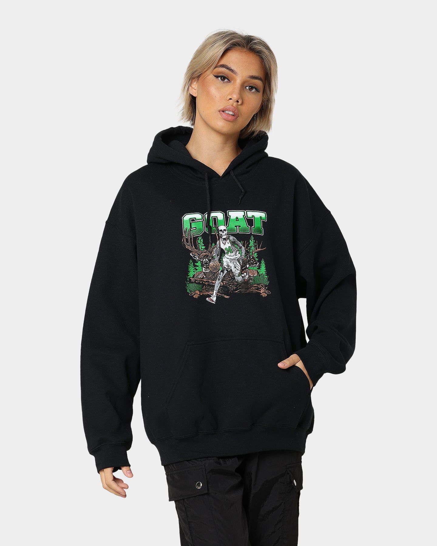 Goat Crew Buck Hunter Hoodie Black sold by Culture Kings product image thumbnail 2