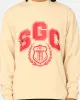 Students Golf Addington Long Sleeve Mock Neck T-Shirt Sand sold by Culture Kings