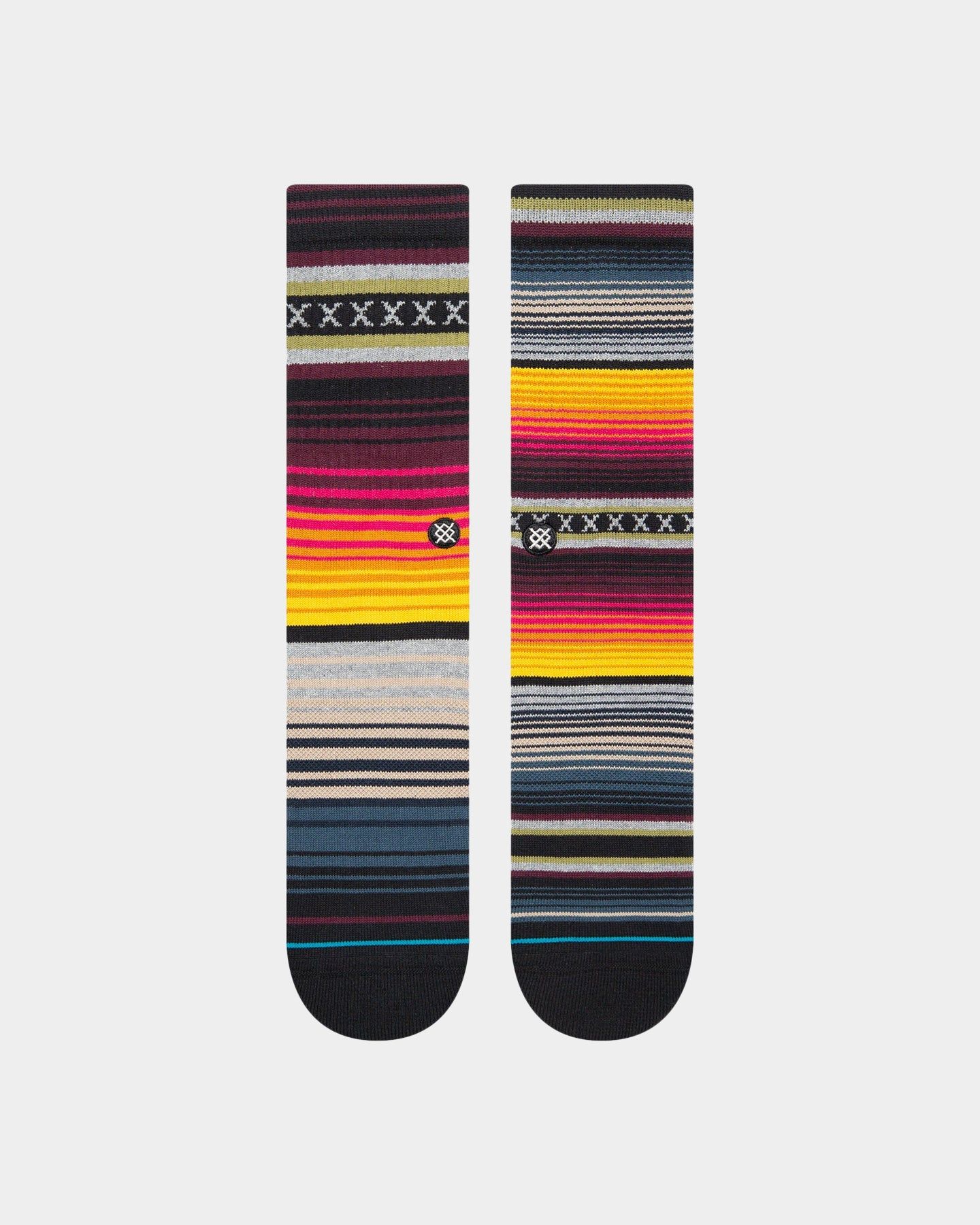 Stance Curren Crew Socks Burgundy sold by Culture Kings