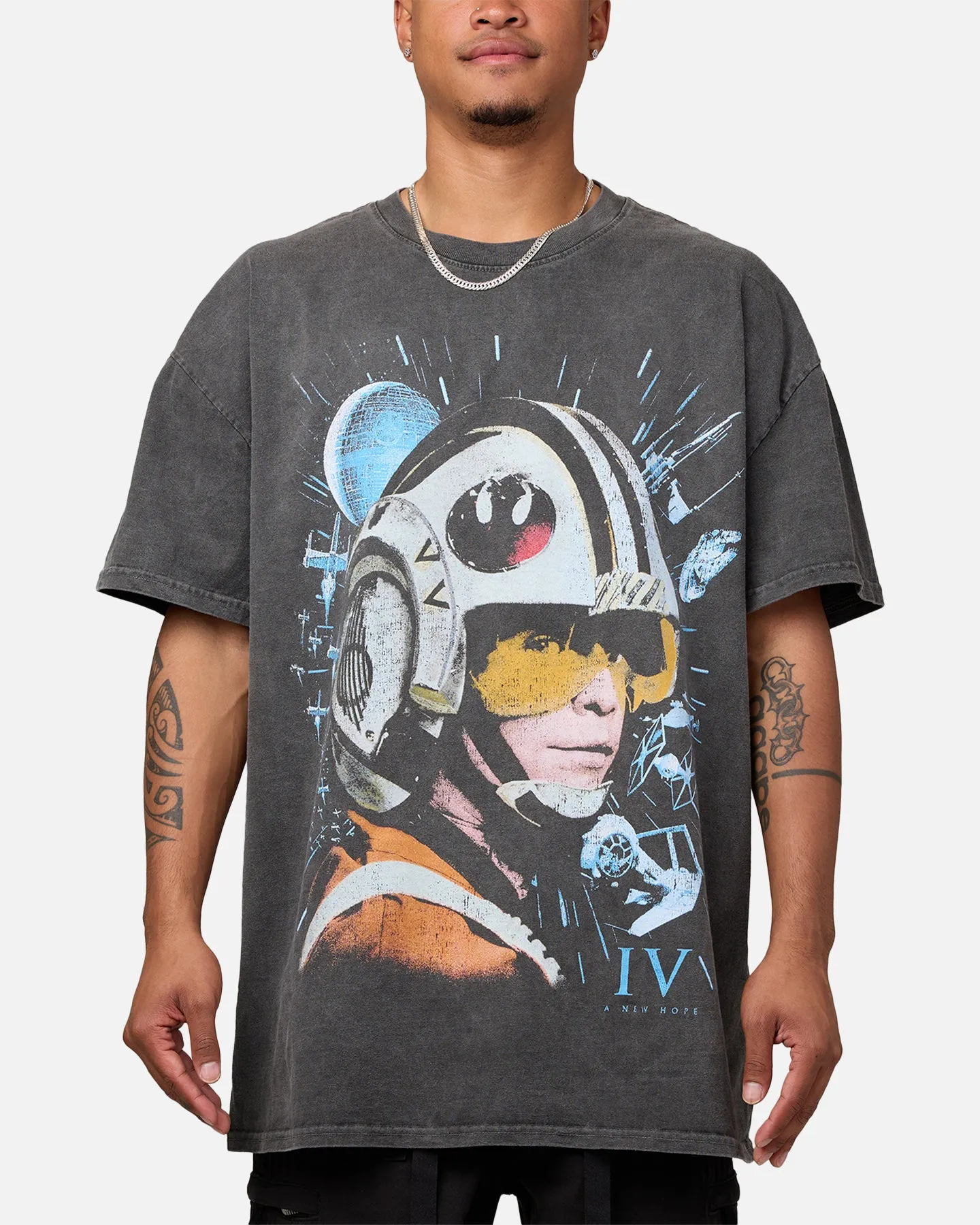 Star Wars Episode IV '77 Heavyweight Vintage T-Shirt Black Wash sold by Culture Kings