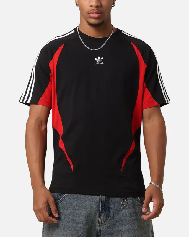 Adidas Archive T-Shirt Black/Better Scarlet sold by Culture Kings