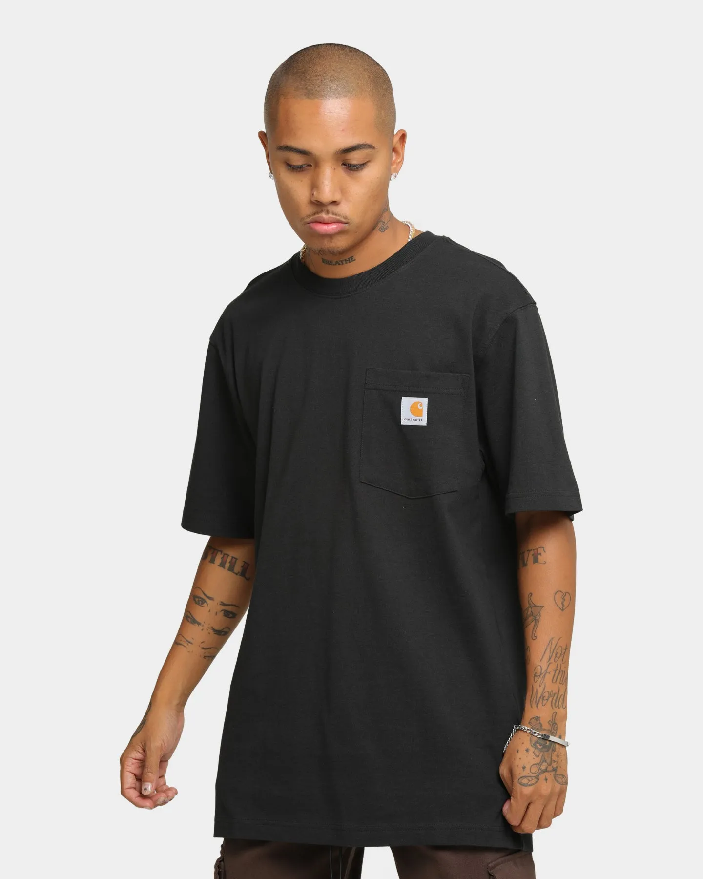 Carhartt Men's Carhartt Pocket Short Sleeve T-Shirt Black sold by Culture Kings
