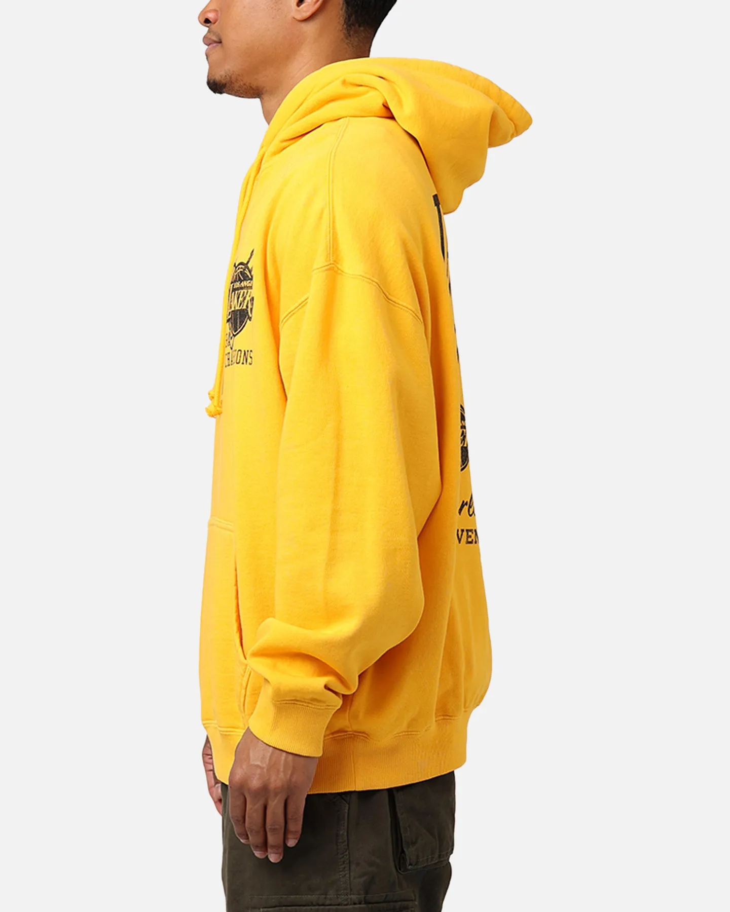 Mitchell & Ness Los Angeles Lakers Rings Hoodie Ochre sold by Culture Kings product image thumbnail 5